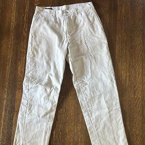 Men's Lands End Flannel Lined Chino Pants, Sz 32, Pre-Owned